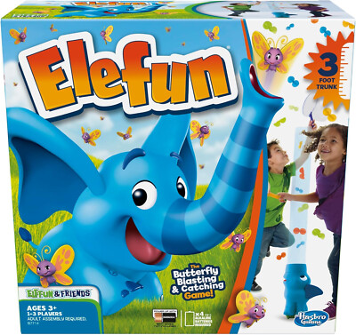 Hasbro Gaming Elefun & Friends Elefun Preschool Game + Butterflies NEW Open Box