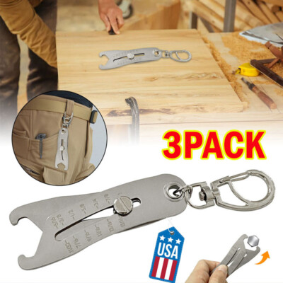 Portable Precise Thread Size Checker Keychain Bolt Size Checker Keychain Manual