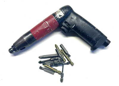 Universal Tool Mini Pneumatic Screwdriver W/ 25 Apex Bits Aircraft Tool