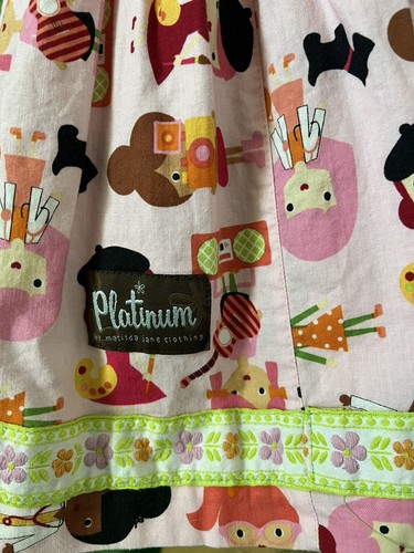 Matilda Jane Platinum Careers Floral Pink Sara Top EUC Size 8 # 4/8 - Picture 3 of 4