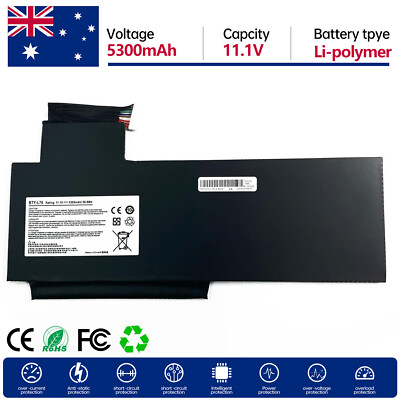 Batterie Remplacement Li-Ion 11,1V 58,8Wh BTY-L76 Pour PC Portable MSI GS70 & Schenker XMG - Noir