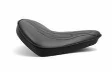 SELLA UNIVERSALE A MOLLE PER MOTO CUSTOM HARLEY BOBBER NERA FIAMME SLIM GRANDE