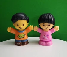Fisher Price Little People Sonya Lee and Koby Lot of 2