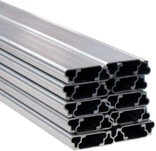 Jiggly Greenhouse Aluminum Lock U-Channel Only (6.5 ft.) - JWC66A (20 Pack)