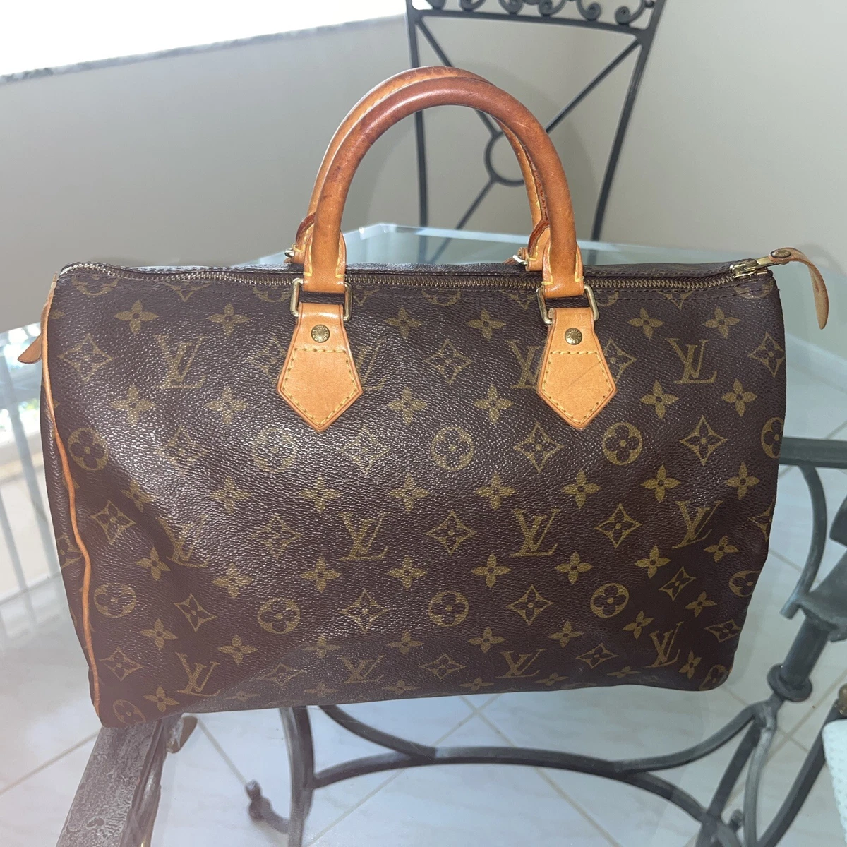 Monogram Canvas Speedy 35 (Authentic Pre-Owned)