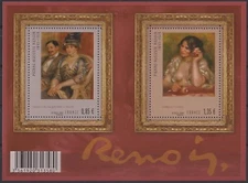 2009 France Block F4406** Bf Painting Sheet P-Auguste Renoir, 2009 MNH