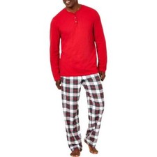 Family Pj's Men's Mix It Stewart Plaid Matching Holiday Sleepwear Size S