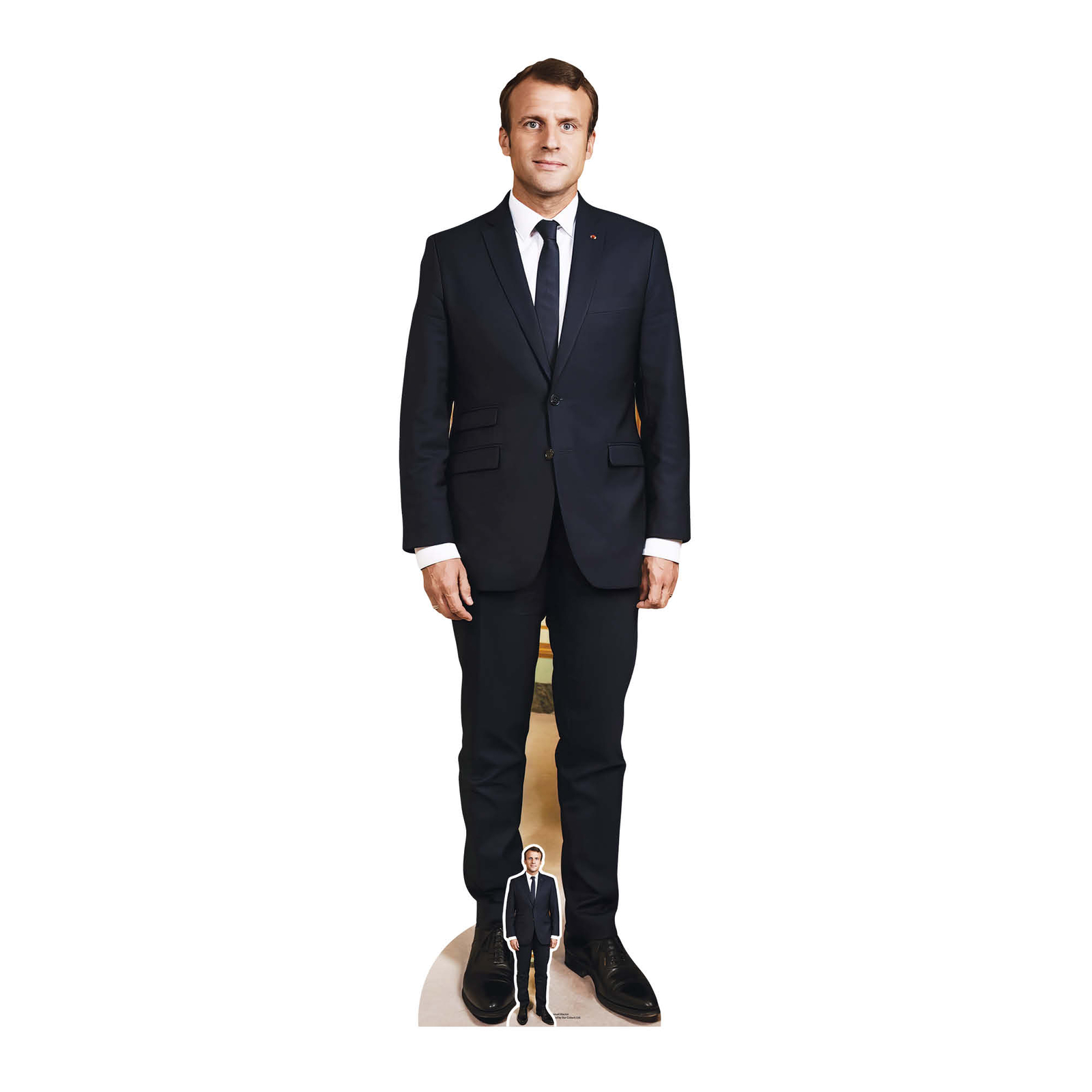 Emmanuel Macron French President Lifesize Cardboard Cutout with FREE Mini