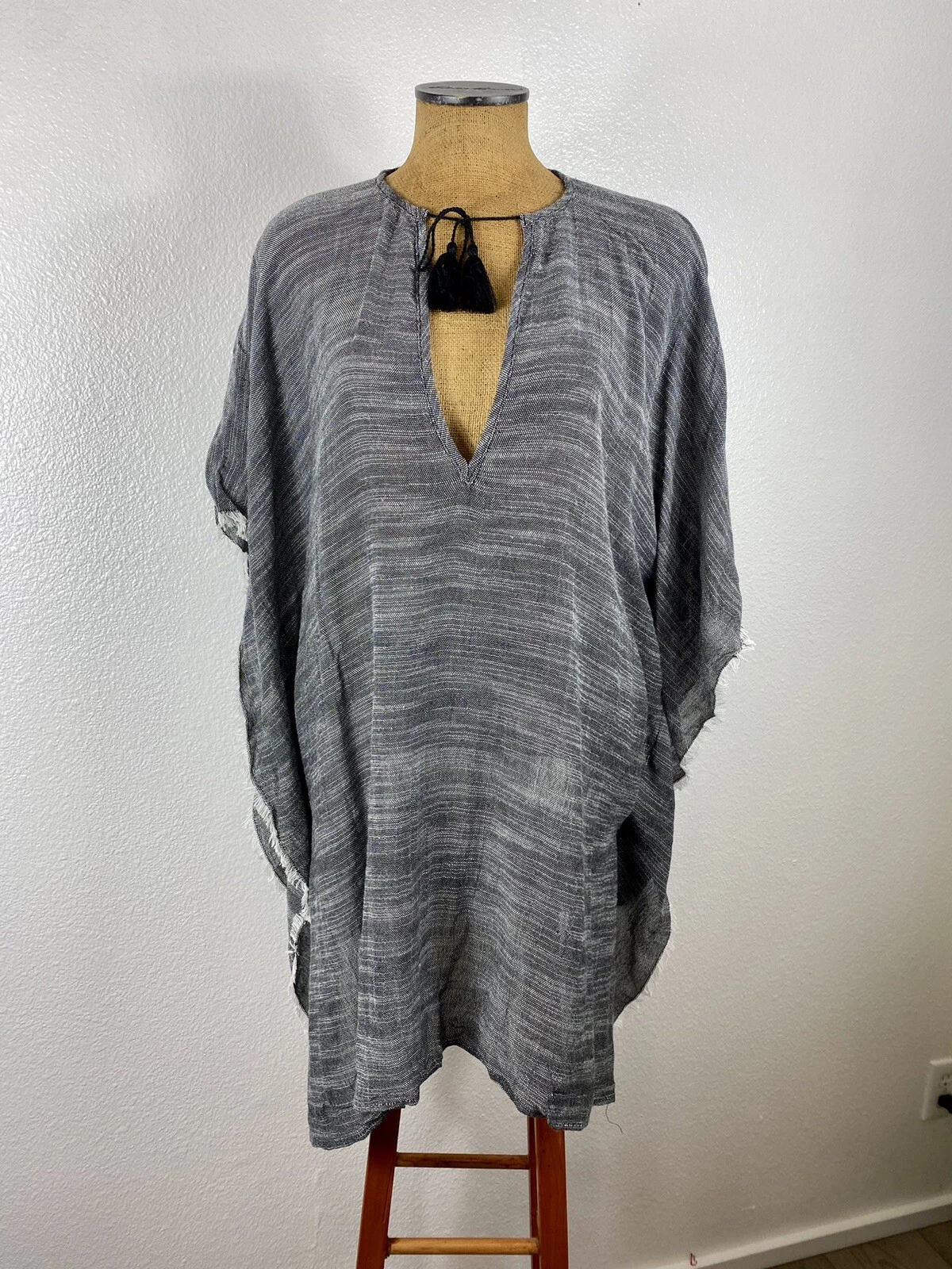 Travel Fringed Cover Up Pool Poncho Tasseled Textile Coastal Minimal Lagonlook
Opens in a new window