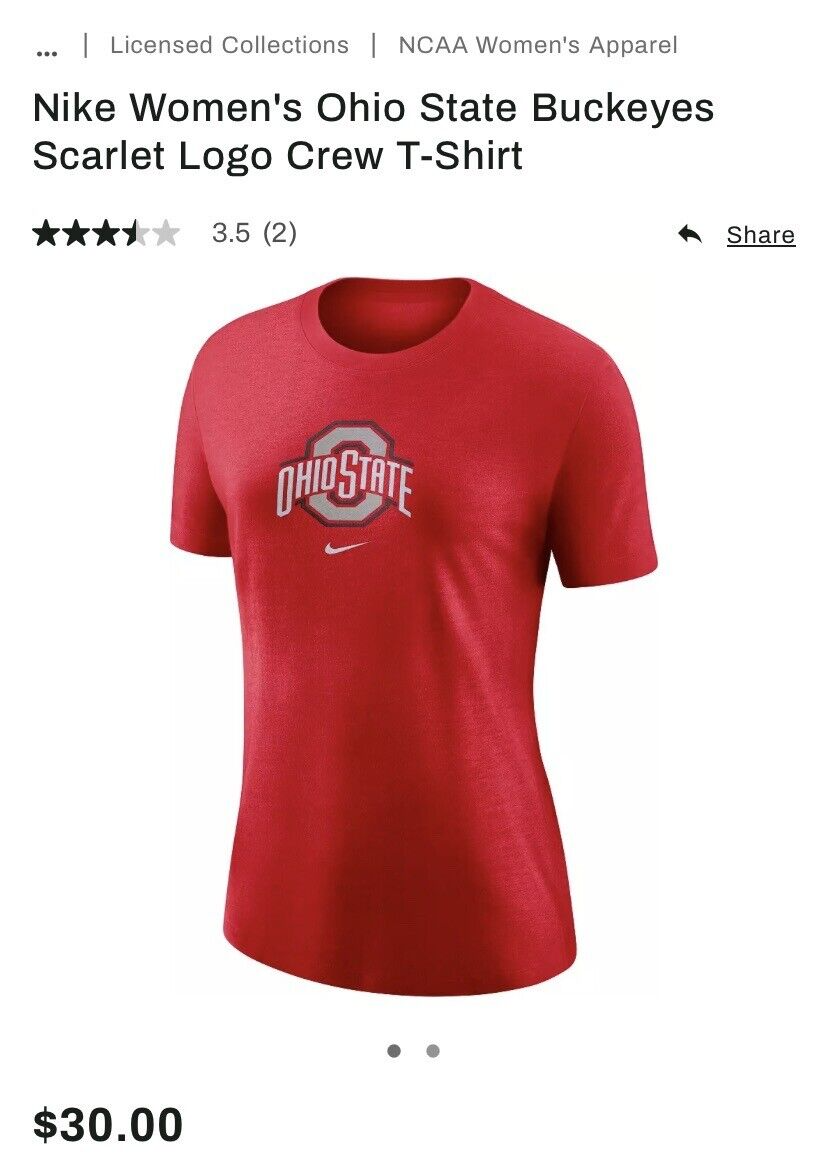 nike women's ohio state apparel