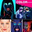 1x uv glow neon face body paint 20ml fluoro party glow set