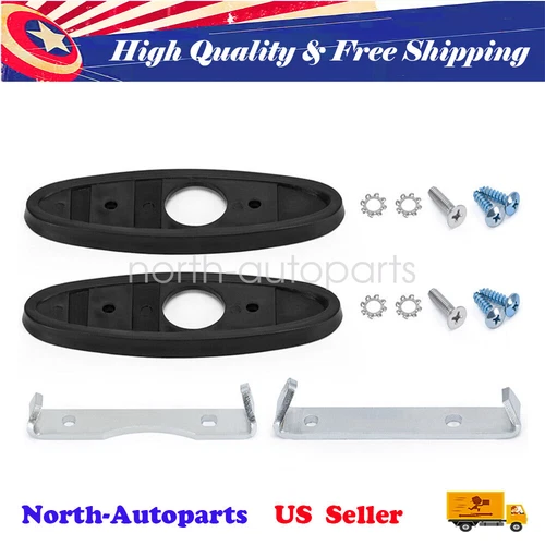 For 1970-1981 Firebird Camaro Nova Cutlass Outside Bullet Mirror Mounting Set