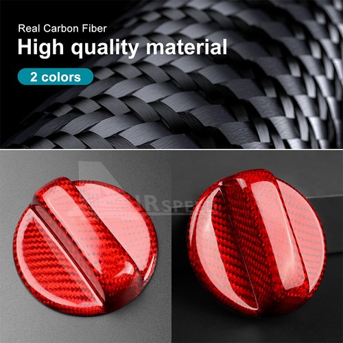 Cubierta roja del tanque de combustible de fibra de carbono para Subaru WRX STI XV BRZ Outback Impreza - Imagen 6 de 9