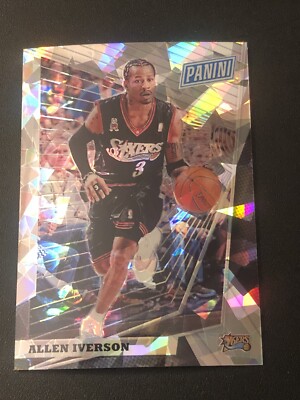 2018 Panini The National VIP Allen Iverson Cracked Ice Prizm