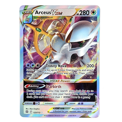 Arceus VSTAR 123/172 Swsh09: Brilliant Stars Holo Ultra Rare NM | eBay