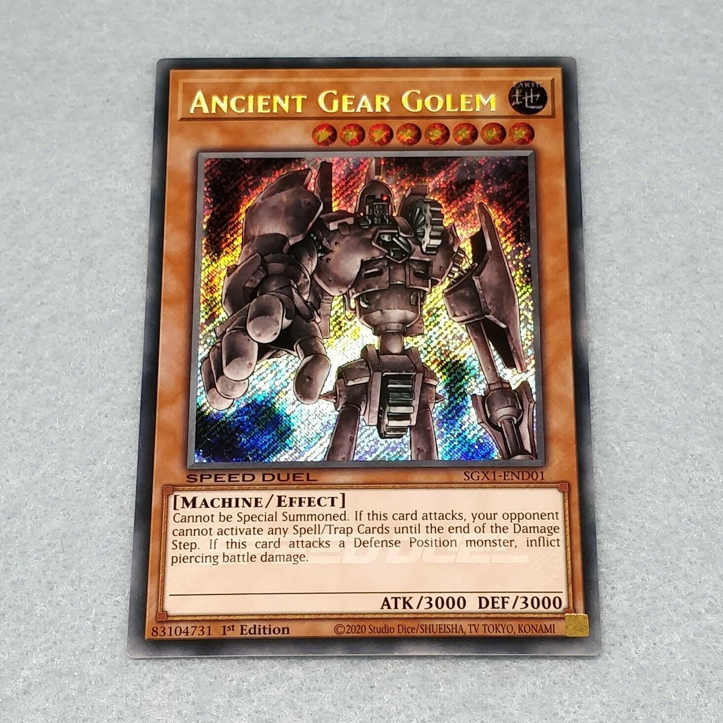 Yugioh! Gear Golem the Moving Fortress AST-018 Ultra Rare 1st Edition NM