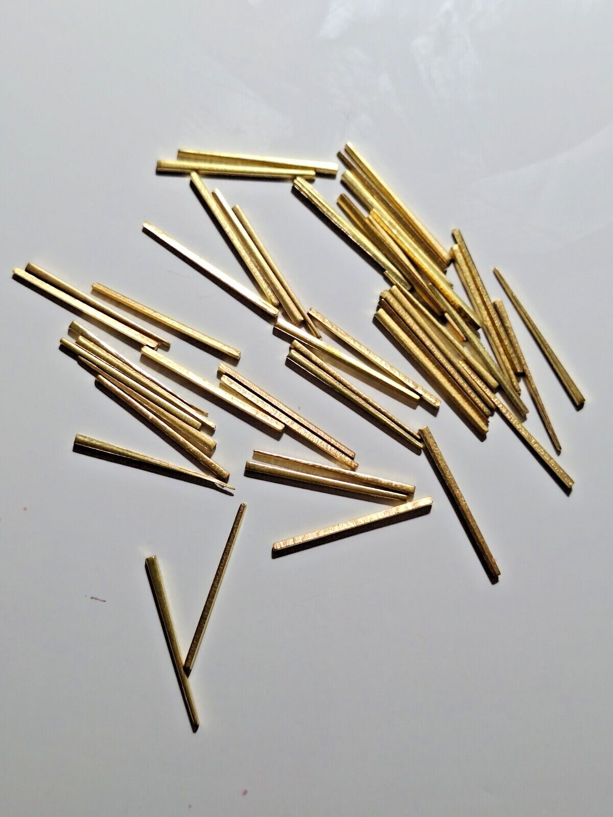OLD STYLE BRASS TAPERED WEDGE CLOCK PINS eBay