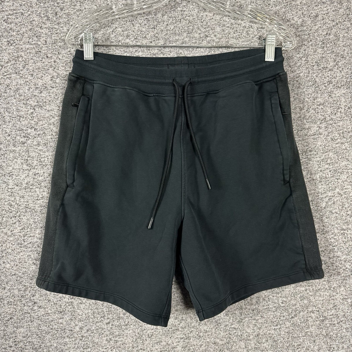 belvet Shorts black Mサイズ Fabletics Men's Size Medium Black French Terry Drawstring Cotton