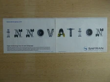 1/2011 PUB SAFRAN SNECMA ENGINE AVIATION AERO ENGINE INNOVATION ORIGINAL AD