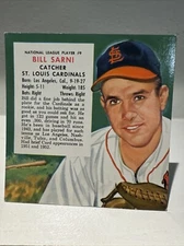 Bill Sarni 1955 Red Man #NL9 - St. Louis Cardinals