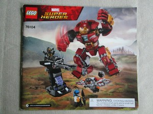 Details About Lego Marvel Super Heroes Hulkbuster Mash Up Infinity War 2018 Manual Only 76104