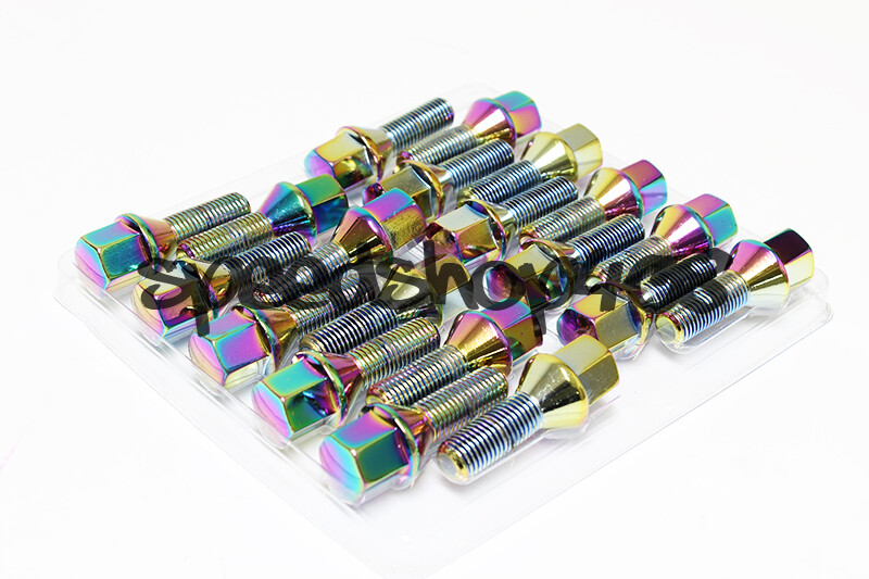 Z RACING 28mm Red LUG BOLTS 14X1.25MM FOR BMW 3-SERIES 4-SERIES