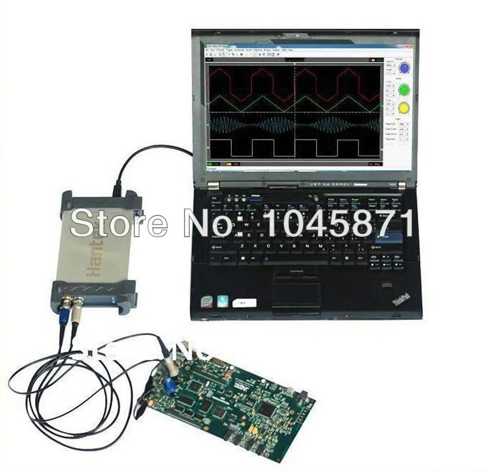 6082BE Digital Oscilloscope PC USB Based 80MHz 250MS/s Original Hantek USBXITM - Image 3 of 4