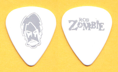 Rob Zombie John 5 Signature Gitarrenplektrum Face Weiß/Silber 2006 Tour