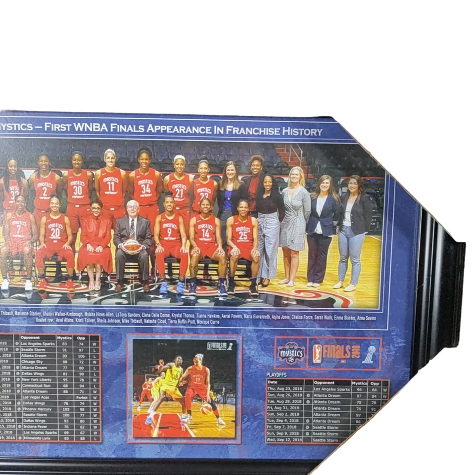 Washington Mystics 2018 WNBA 1st Final Framed Photo Capital One Arena Basketball - Image 4 of 4