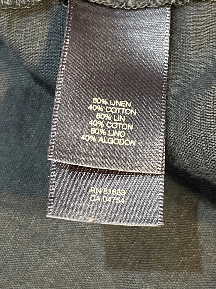 Top gris oscuro negro Kenneth Cole Reaction manga larga con capucha mezcla de algodón M Foto 4 de 4