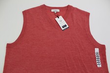 Men's TURNBURY Coral Merino Wool Sweater Vest 2XT NEW NWT