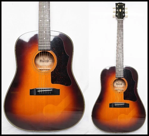 Used MORRIS WG-30 Sunburst MIJ J-45-ish Acoustic Guitar Dreadnought 2.1kg