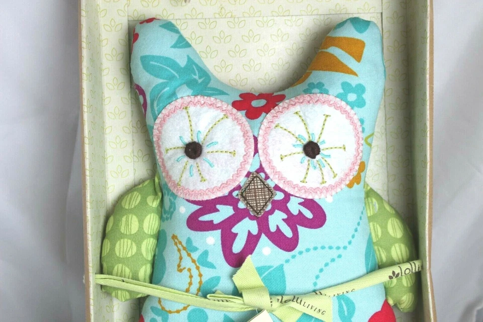 LOLLI LIVING HOOT OWL SOFTIE & SECURITY BLANKET SOFT DOLL TOY and BLANKIE SET - Image 3 of 4