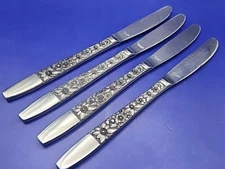 Vintage Hanford Forge Dinner Knives Lot of 4 SPRING LAKE 8-1/2” Stainless Japan