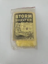 Vintage New In Package NIP STORM SHELTER Instant Pocket Tent 5oz 80” x 96” T79