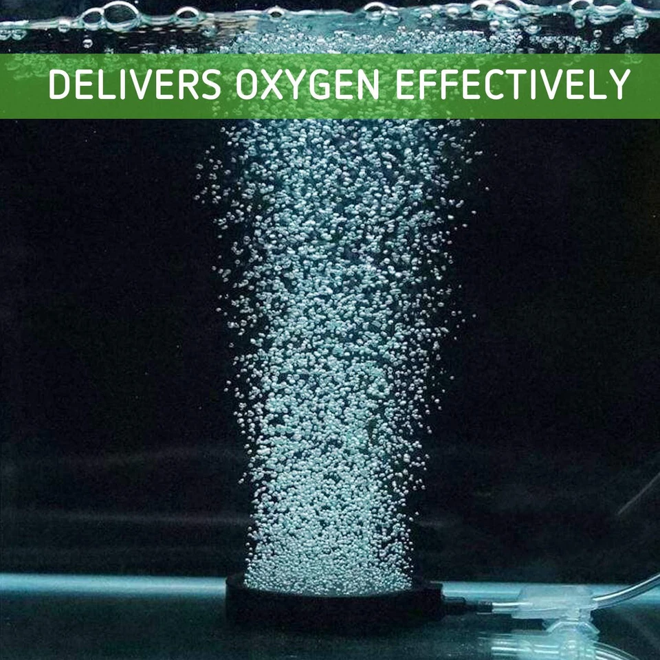 VIVOSUN Paquete de 4 discos de piedra de aire de 5" con carcasa para tanque de acuario hidropónico Foto 2 de 4