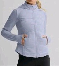 Womens Tek Gear Hooded Mixed-Media Jacket Lav...
