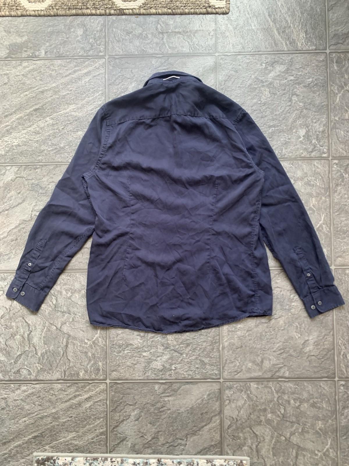 Jack Victor Navy Blue Button Down Size medium - image 4