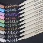 Set of 10 Marker pens Coloured Pencils Diy for Photo Scrapbook Album use, Mul.