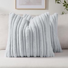 Decorative Throw Pillow Covers 18x18 Inch Set 18" x 18" Pack of 2 Light Blue