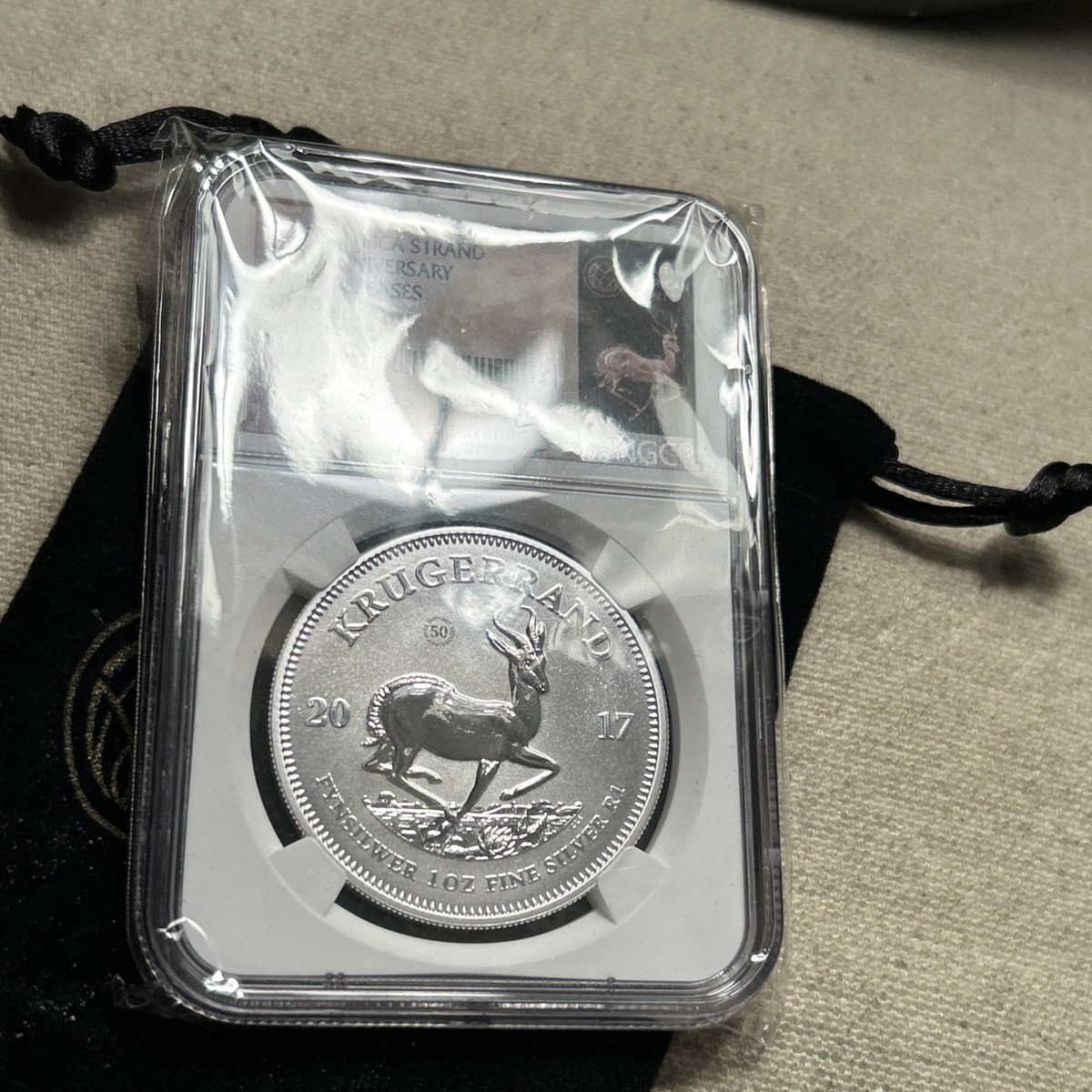2017 クルーガーランド銀貨 50周年記念 NGC SP70 101 2017 South Africa Silver Krugerrand NGC SP70 50th Anniversary | eBay