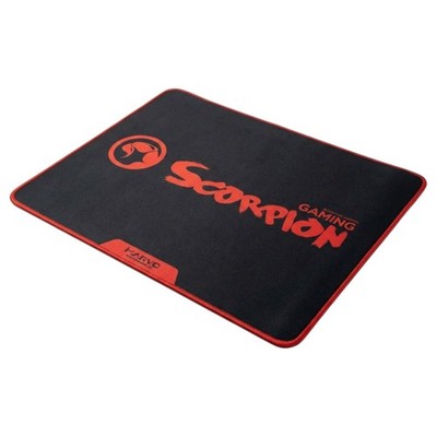Marvo Scorpion G18 BK L Gaming Mauspad Rot Schwarz 450 x 400 x 3 mm