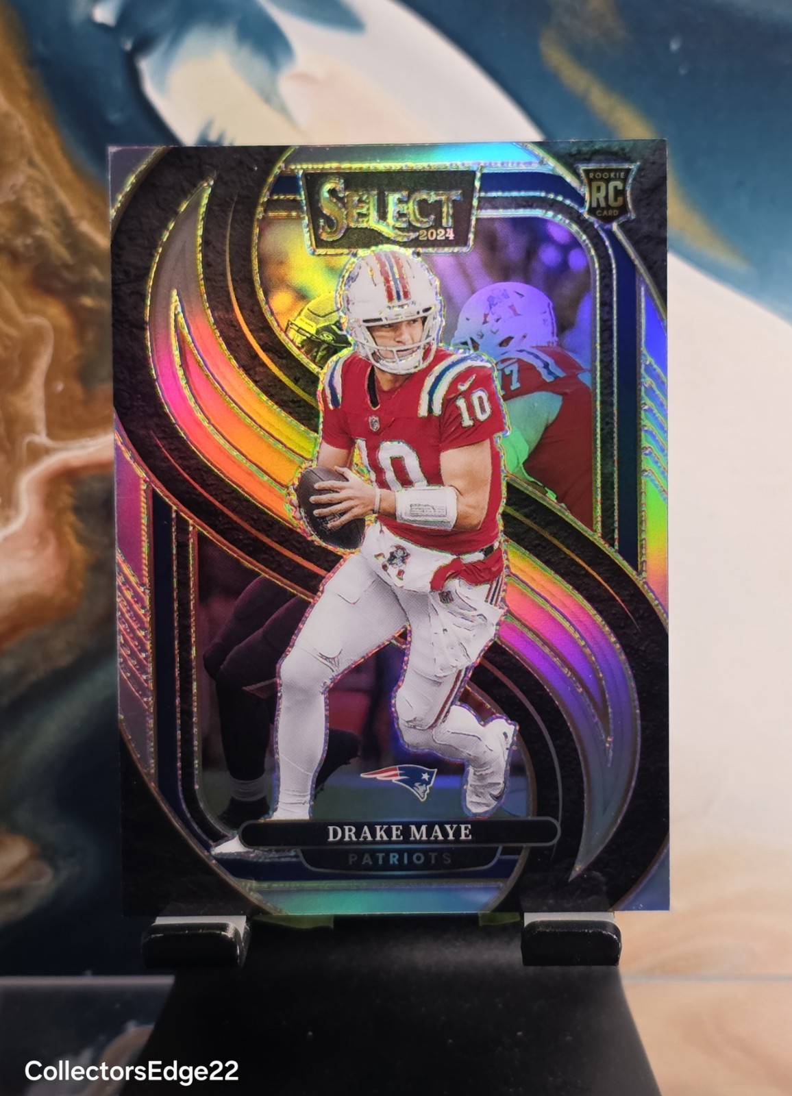 2024 Panini Select - Premier Level Drake Maye #113 Silver Prizm (RC)  