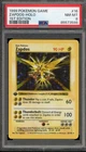 Pokemon Zapdos Base Set Shadowless 1st Edition Holo Rare #16 PSA 8
