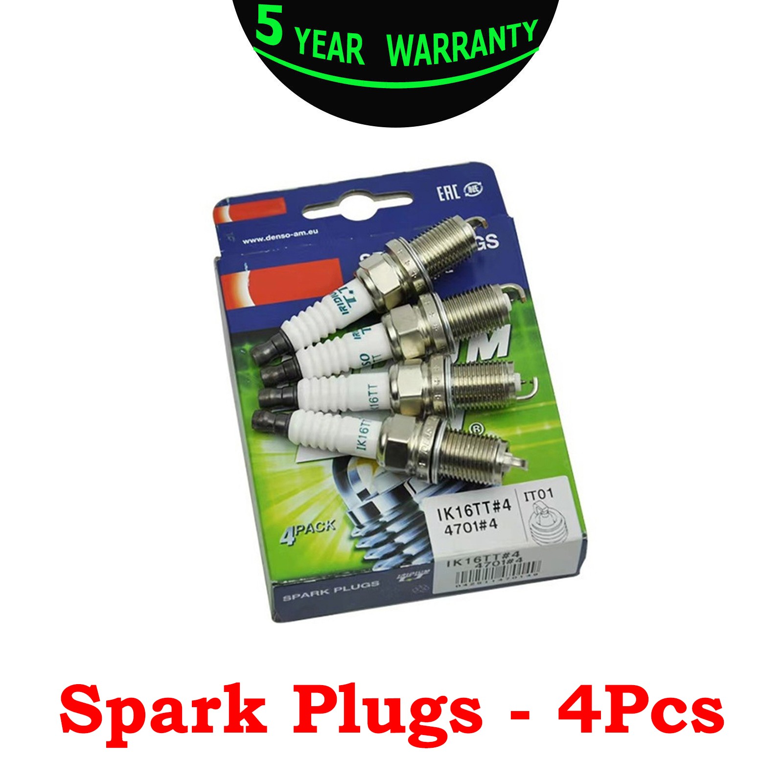 4 Set For VW Audi Double Iridium Spark Plugs 4701 DensoTurbo 1.8T/2.0T 04-12 New