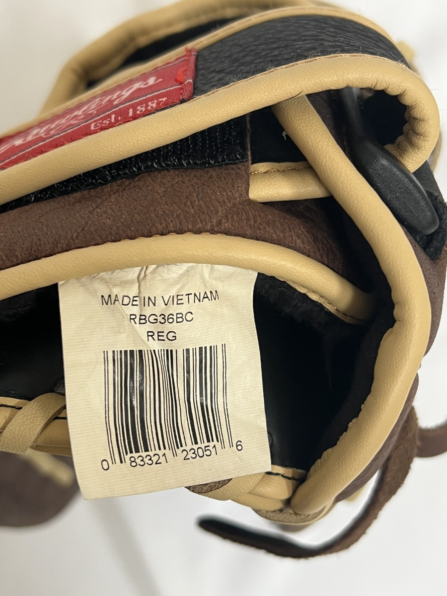 Gant De Baseball Rawlings RBG36TT - 12.5 Pouces - Droitier - Cuir - Occasion