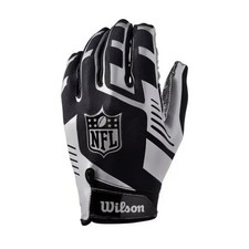 NWT Las Vegas Raiders NFL Team Stretch Fit YOUTH Receiver Gloves Wilson Football