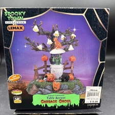 NEW Lemax Spooky Town 2005 Garbage Ghoul #54318 Retired Table Accent Cats Pop Up