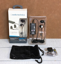 AUDIO-TECHNICA QuietPoint Active Noise-Cancelling Headphones ATH-ANC23 Black