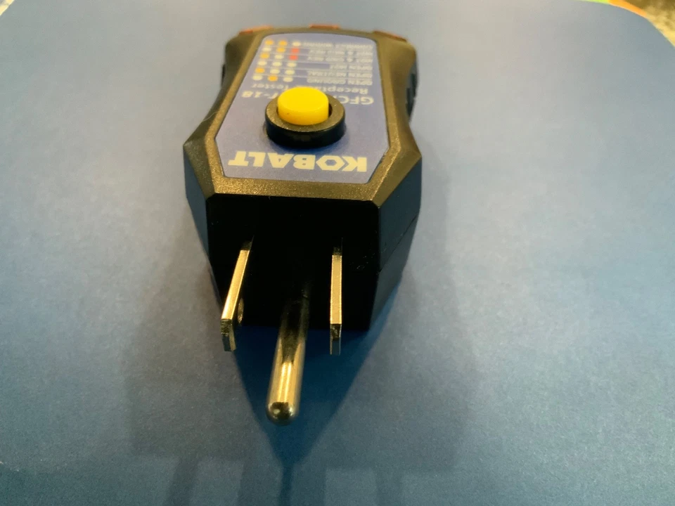 Kobalt Tools Electric Receptacle Tester GFCI ET-18 E354983 EUC - Image 3 of 4